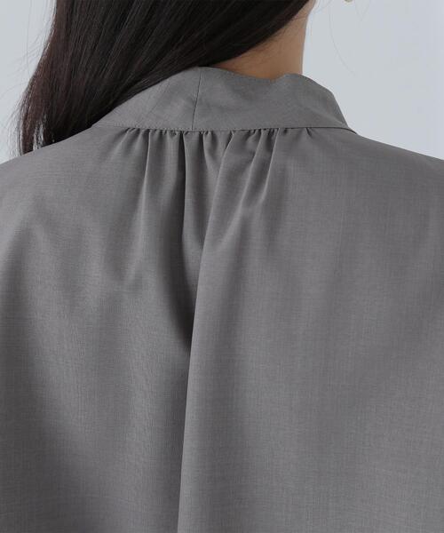 NATURAL BEAUTY BASIC(ナチュラルビューティーベーシック)の「◇リネンライクサイドタイブラウス(シャツ/ブラウス・レディース・オレンジ/ブラウン/オフホワイト・MEDIUM/SMALL)」の10枚目の写真