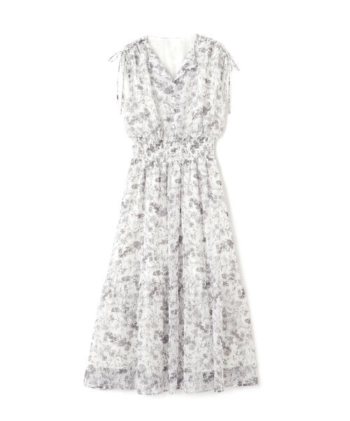 PROPORTION BODY DRESSING(プロポーションボディドレッシング)の「花柄楊柳ワンピース / 1215240604(ワンピース・レディース・ブラック/ブルー/ピンク・SMALL/MEDIUM/P/S)」の4枚目の写真