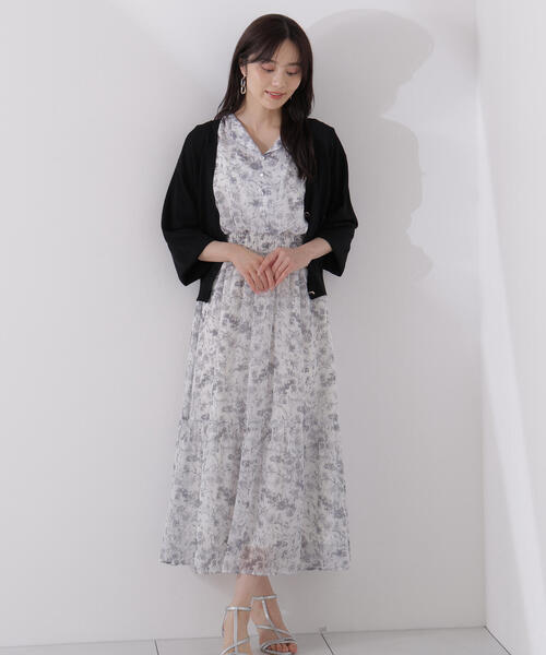 【新品】プロポーションボディドレッシング　花柄楊柳ワンピース 新品】プロポーションボディドレッシング 花柄楊柳ワンピース