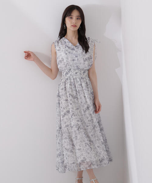 PROPORTION BODY DRESSING(プロポーションボディドレッシング)の「花柄楊柳ワンピース / 1215240604(ワンピース・レディース・ブラック/ブルー/ピンク・SMALL/MEDIUM/P/S)」の9枚目の写真