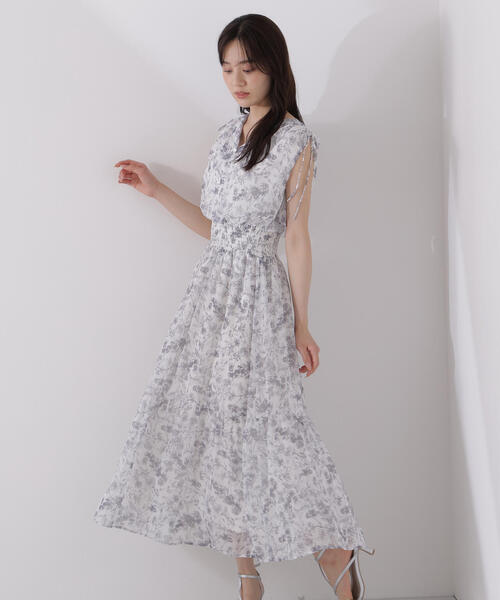 PROPORTION BODY DRESSING(プロポーションボディドレッシング)の「花柄楊柳ワンピース / 1215240604(ワンピース・レディース・ブラック/ブルー/ピンク・SMALL/MEDIUM/P/S)」の10枚目の写真