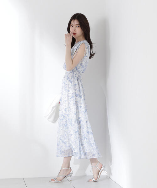 PROPORTION BODY DRESSING(プロポーションボディドレッシング)の「花柄楊柳ワンピース / 1215240604(ワンピース・レディース・ブラック/ブルー/ピンク・SMALL/MEDIUM/P/S)」の22枚目の写真