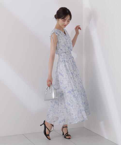 夏最終SALE試着のみ♡ユーラッテ麻ヘリンボーン夏ワンピース cl0320-1.jpg