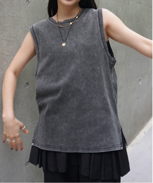激安/新作 DENIM 2WAY MEDI LIKE TOP（タンクトップ）｜Ameri TANK OVER トップス