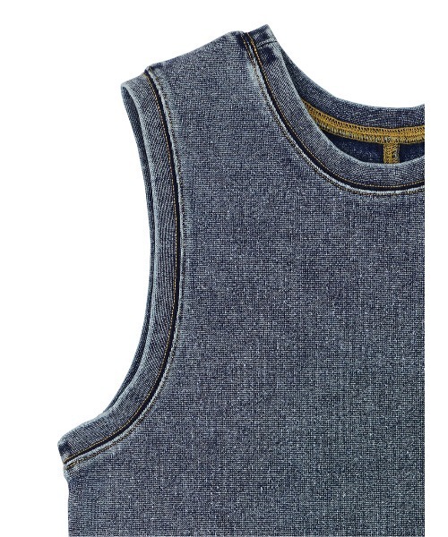 MEDI 2WAY DENIM LIKE OVER TANK TOP（タンクトップ）｜Ameri