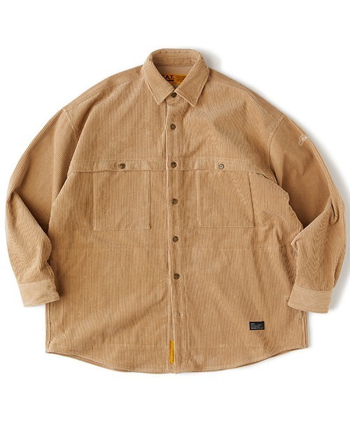 FAT（エフエイティー）の「WALEOVER（シャツ/ブラウス・メンズ・オフホワイト/ブラック/ベージュ/ピンク・JUMBO(XXL)/FAT(XL)/SKINNY(L)/TITCH(M)）」の3枚目の写真