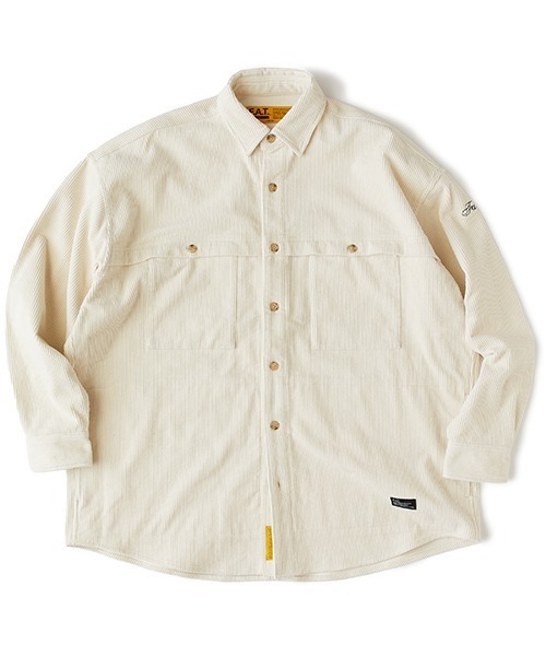 FAT（エフエイティー）の「WALEOVER（シャツ/ブラウス・メンズ・オフホワイト/ブラック/ベージュ/ピンク・JUMBO(XXL)/FAT(XL)/SKINNY(L)/TITCH(M)）」の2枚目の写真