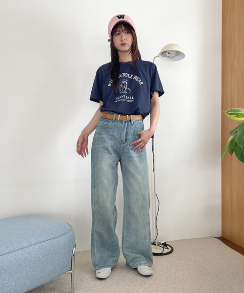 Good Riddance(グッドリダンス)の「【Good Riddance】古着風 ベア プリント Tシャツ(Tシャツ/カットソー・レディース・ホワイト/ネイビー/グレー・FREE)」の12枚目の写真