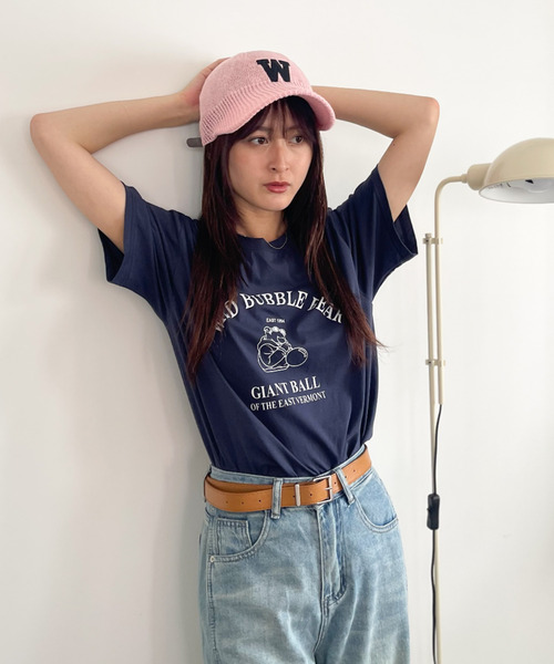 Good Riddance(グッドリダンス)の「【Good Riddance】古着風 ベア プリント Tシャツ(Tシャツ/カットソー・レディース・ホワイト/ネイビー/グレー・FREE)」の11枚目の写真