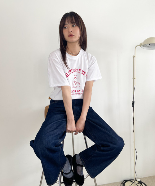 Good Riddance(グッドリダンス)の「【Good Riddance】古着風 ベア プリント Tシャツ(Tシャツ/カットソー・レディース・ホワイト/ネイビー/グレー・FREE)」の8枚目の写真