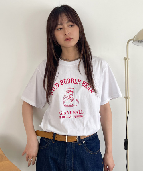Good Riddance(グッドリダンス)の「【Good Riddance】古着風 ベア プリント Tシャツ(Tシャツ/カットソー・レディース・ホワイト/ネイビー/グレー・FREE)」の21枚目の写真