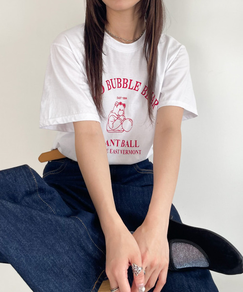 Good Riddance(グッドリダンス)の「【Good Riddance】古着風 ベア プリント Tシャツ(Tシャツ/カットソー・レディース・ホワイト/ネイビー/グレー・FREE)」の20枚目の写真