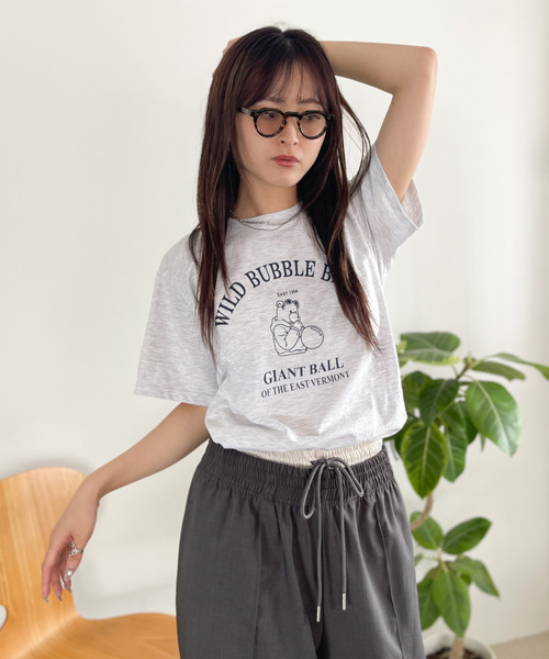 Good Riddance(グッドリダンス)の「【Good Riddance】古着風 ベア プリント Tシャツ(Tシャツ/カットソー・レディース・ホワイト/ネイビー/グレー・FREE)」の7枚目の写真