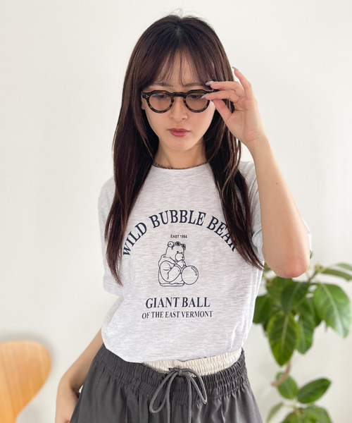 Good Riddance(グッドリダンス)の「【Good Riddance】古着風 ベア プリント Tシャツ(Tシャツ/カットソー・レディース・ホワイト/ネイビー/グレー・FREE)」の6枚目の写真
