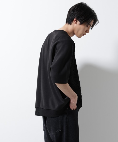 NANO universe(ナノユニバース)の「フクレジャガードTシャツ(Tシャツ/カットソー・メンズ・ベージュ/ブラック・M/L)」の4枚目の写真