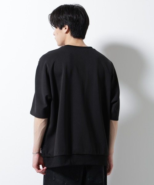 NANO universe(ナノユニバース)の「フクレジャガードTシャツ(Tシャツ/カットソー・メンズ・ベージュ/ブラック・M/L)」の5枚目の写真