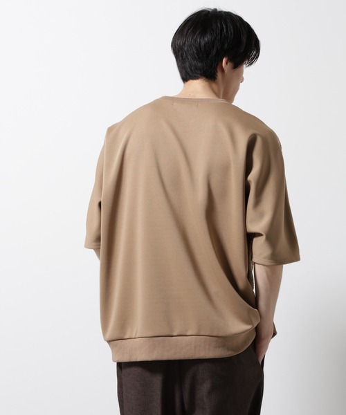 NANO universe(ナノユニバース)の「フクレジャガードTシャツ(Tシャツ/カットソー・メンズ・ベージュ/ブラック・M/L)」の12枚目の写真