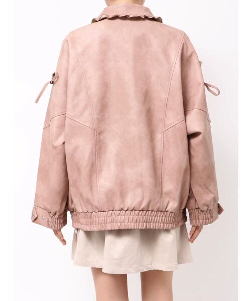 セール】ギャザーリボンジャケット（ブルゾン）｜merry jenny（メリー