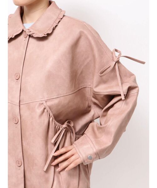 セール】ギャザーリボンジャケット（ブルゾン）｜merry jenny（メリー