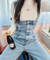 ipugo（イプゴ）の「ipugo/イプゴ デニムオーバーオール（サロペット/オーバーオール）」