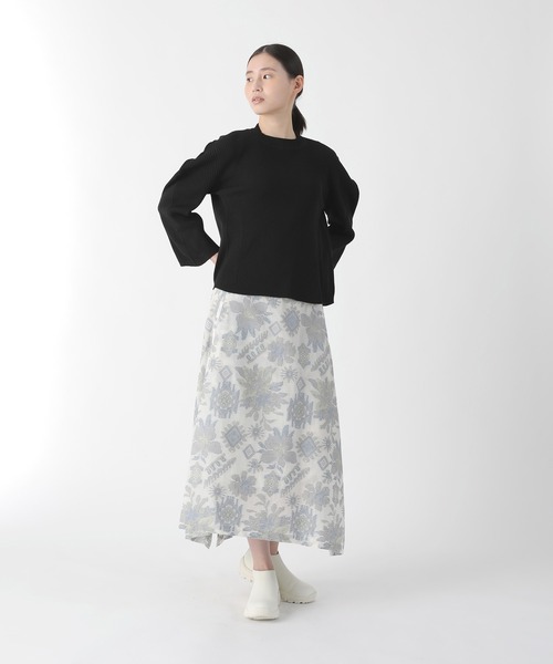 Plantation(プランテーション)の「エンブロJQ / スカート / (O)(スカート・レディース・ブラック/グレー/オフホワイト・M size)」の5枚目の写真