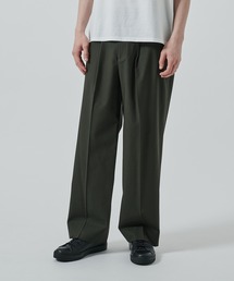 【STUDIOUS】GANSHIN DRILL WIDE SLACKS