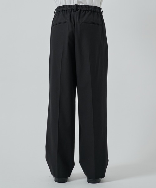STUDIOUS（ステュディオス）の「【STUDIOUS】GANSHIN DRILL WIDE SLACKS（スラックス・メンズ・ブラック/ダークグレー・2/1）」の7枚目の写真