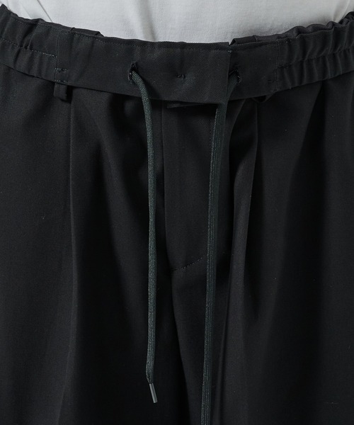 STUDIOUS（ステュディオス）の「【STUDIOUS】GANSHIN DRILL WIDE SLACKS（スラックス・メンズ・ブラック/ダークグレー・2/1）」の12枚目の写真