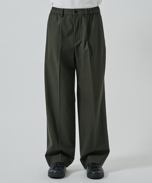 STUDIOUS（ステュディオス）の「【STUDIOUS】GANSHIN DRILL WIDE SLACKS（スラックス・メンズ・ブラック/ダークグレー・2/1）」の15枚目の写真