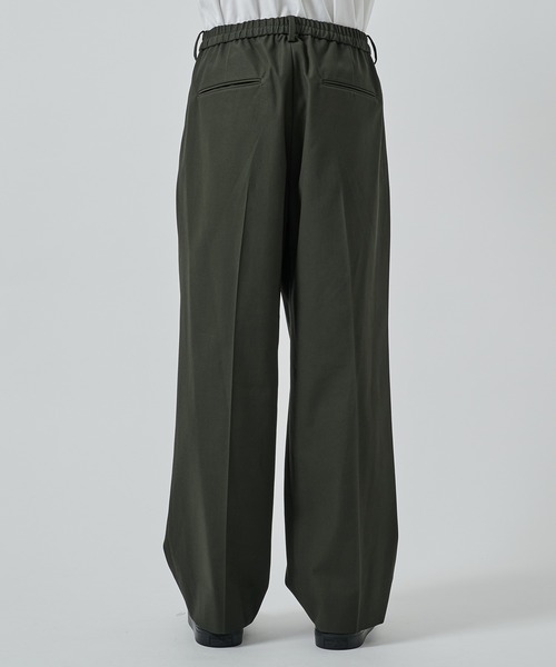 STUDIOUS（ステュディオス）の「【STUDIOUS】GANSHIN DRILL WIDE SLACKS（スラックス・メンズ・ブラック/ダークグレー・2/1）」の17枚目の写真