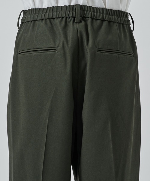 STUDIOUS（ステュディオス）の「【STUDIOUS】GANSHIN DRILL WIDE SLACKS（スラックス・メンズ・ブラック/ダークグレー・2/1）」の18枚目の写真