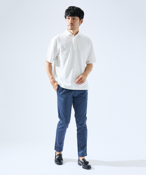 ABAHOUSE GRAY(アバハウスグレイ)の「【セットアップ対応】吸水速乾 リネンライク 半袖シャツ(シャツ/ブラウス・メンズ・ネイビー/ホワイト/チャコールグレー/ブルー/モカ・46/48/50)」の19枚目の写真