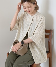 AMERICAN HOLIC | アシンメトリーストライプシャツ(シャツ/ブラウス)