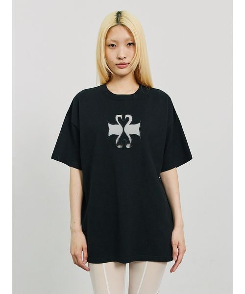 SORIN（ソリン　）の「SWAN Cutwork Big T-shirt（Tシャツ/カットソー・レディース・ホワイト/ピンク/ブラック・38）」の4枚目の写真