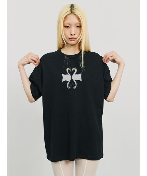 SORIN（ソリン　）の「SWAN Cutwork Big T-shirt（Tシャツ/カットソー・レディース・ホワイト/ピンク/ブラック・38）」の9枚目の写真
