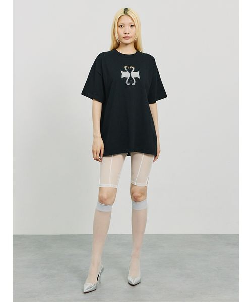 SORIN（ソリン　）の「SWAN Cutwork Big T-shirt（Tシャツ/カットソー・レディース・ホワイト/ピンク/ブラック・38）」の12枚目の写真