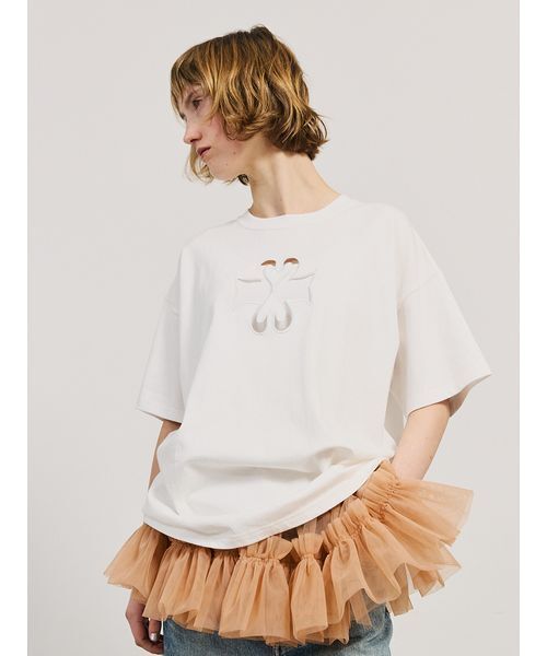 SORIN/ソリン Asymmetry Ruffled Long T-shirt セール】Asymmetry Ruffled Long T-shirt（Tシャツ/カットソー