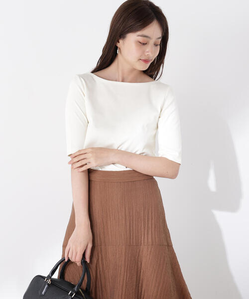 PROPORTION BODY DRESSING(プロポーションボディドレッシング)の「前後2WAYフライスTシャツ / 1215260606(Tシャツ/カットソー・レディース・ブラック/ホワイト系その他/ボルドー・FREE)」の20枚目の写真