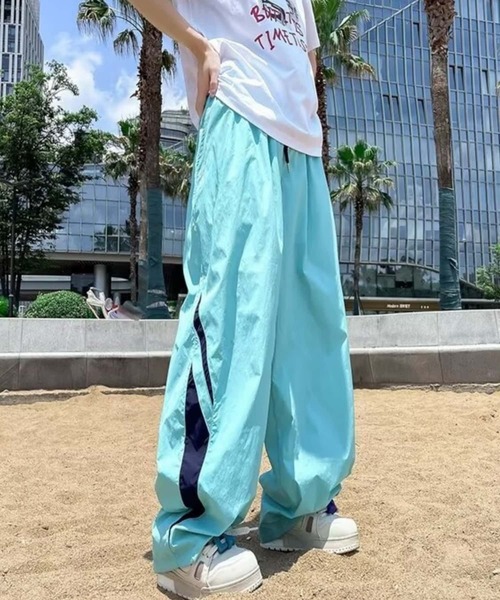 MAISON DE THERESE（メゾン ド テレーズ）の「配色ワイドリラックスパンツ（その他パンツ・レディース・イエロー/ブルー・M）」の11枚目の写真