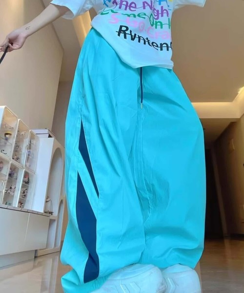 MAISON DE THERESE（メゾン ド テレーズ）の「配色ワイドリラックスパンツ（その他パンツ・レディース・イエロー/ブルー・M）」の9枚目の写真