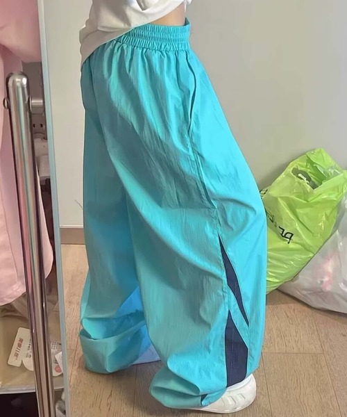 MAISON DE THERESE（メゾン ド テレーズ）の「配色ワイドリラックスパンツ（その他パンツ・レディース・イエロー/ブルー・M）」の3枚目の写真