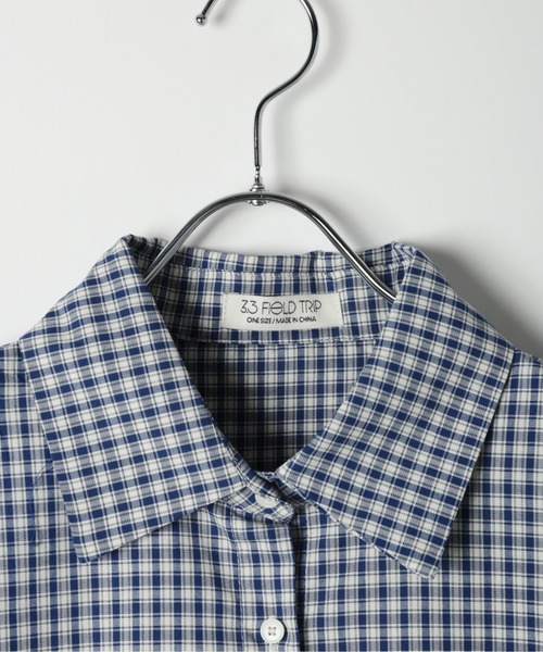 3.3 Field Trip （3.3フィールドトリップ）の「3.3 Field Trip／チェックミニワンピース（ワンピース・レディース・ネイビー・FREE）」の7枚目の写真