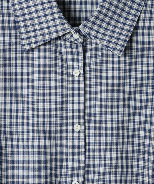 3.3 Field Trip （3.3フィールドトリップ）の「3.3 Field Trip／チェックミニワンピース（ワンピース・レディース・ネイビー・FREE）」の2枚目の写真