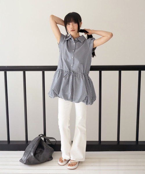 3.3 Field Trip （3.3フィールドトリップ）の「3.3 Field Trip／チェックミニワンピース（ワンピース・レディース・ネイビー・FREE）」の13枚目の写真