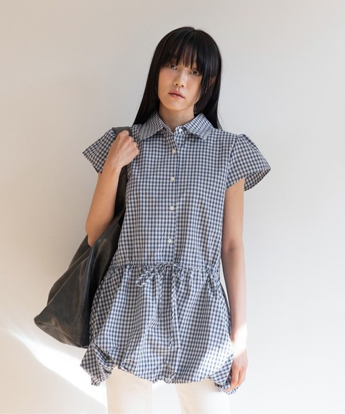 3.3 Field Trip （3.3フィールドトリップ）の「3.3 Field Trip／チェックミニワンピース（ワンピース・レディース・ネイビー・FREE）」の14枚目の写真