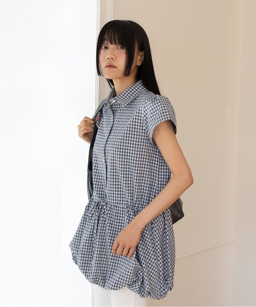 3.3 Field Trip （3.3フィールドトリップ）の「3.3 Field Trip／チェックミニワンピース（ワンピース・レディース・ネイビー・FREE）」の15枚目の写真