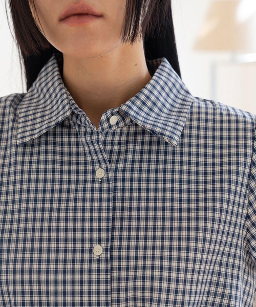 3.3 Field Trip （3.3フィールドトリップ）の「3.3 Field Trip／チェックミニワンピース（ワンピース・レディース・ネイビー・FREE）」の17枚目の写真