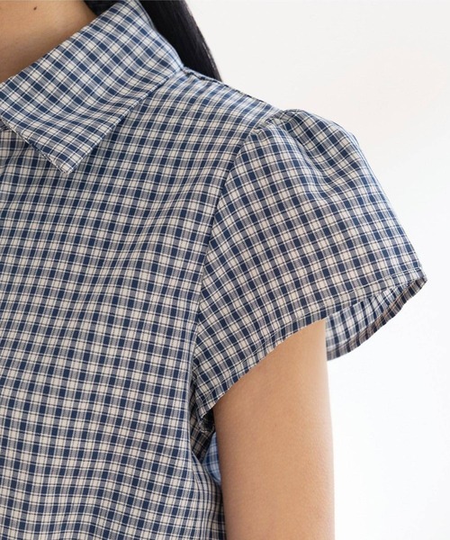 3.3 Field Trip （3.3フィールドトリップ）の「3.3 Field Trip／チェックミニワンピース（ワンピース・レディース・ネイビー・FREE）」の18枚目の写真