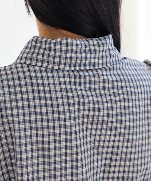 3.3 Field Trip （3.3フィールドトリップ）の「3.3 Field Trip／チェックミニワンピース（ワンピース・レディース・ネイビー・FREE）」の19枚目の写真