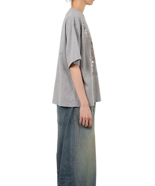 Maison MIHARA YASUHIRO(メゾンミハラヤスヒロ)の「Cat Printed Embellished Distressed T-Shirt(Tシャツ/カットソー・レディース・ホワイト/グレー/ブラック・36/38)」の20枚目の写真